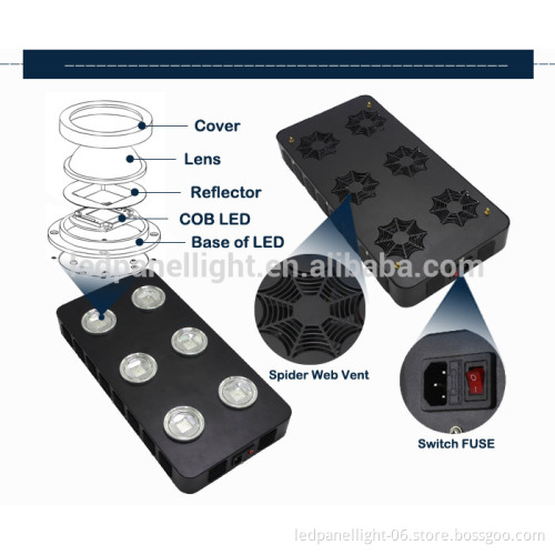High quality Spider COB led grow light with CE&RoHS Approved 540W COB led grow light
